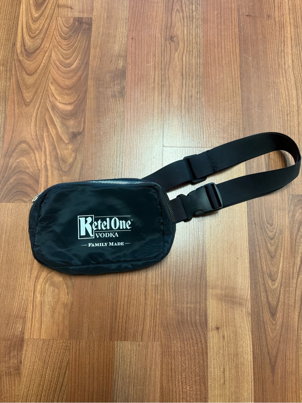 Black Belt Bag with Logo